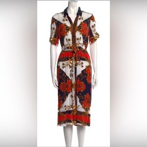 Sandro Elegant Printed Midi Dress - D66